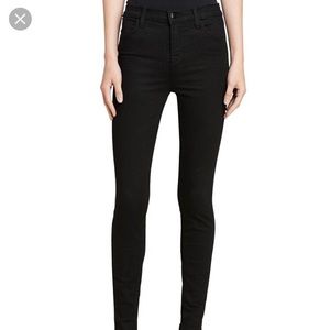 J Brand high rise black skinny jean size 27